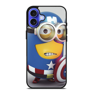 CAPTAIN AMERICA MINION CARTOON iPhone 16 Case Cover