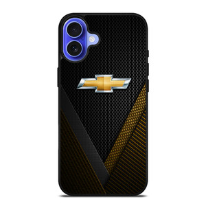 CHEROLET YELLOW CARBON EMBLEM iPhone 16 Case Cover CHEROLET YELLOW CARBON EMBLEM iPhone 16 Case Cover