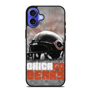 CHICAGO BEARS FOOTBALL NFL HELMET iPhone 16 Case Cover CHICAGO BEARS FOOTBALL NFL HELMET iPhone 16 Case Cover