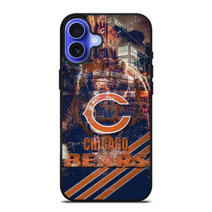 CHICAGO BEARS FOOTBALL RUSTY SYMBOL iPhone 16 Case Cover CHICAGO BEARS FOOTBALL RUSTY SYMBOL iPhone 16 Case Cover