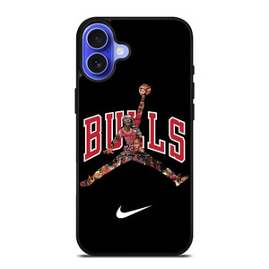 CHICAGO BULLS MICHAEL JORDAN JUMP NIKE iPhone 16 Case Cover