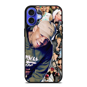 CHRIS BROWN SINGER COLLAGE 2 iPhone 16 Case Cover