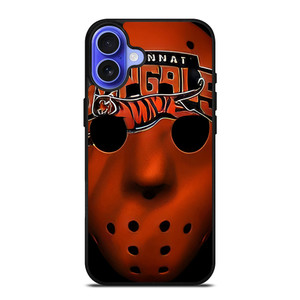 CINCINNATI BENGALS JASON FRIDAY MASK iPhone 16 Case Cover CINCINNATI BENGALS JASON FRIDAY MASK iPhone 16 Case Cover