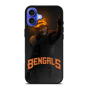 CINCINNATI BENGALS JOE BURROW iPhone 16 Case Cover