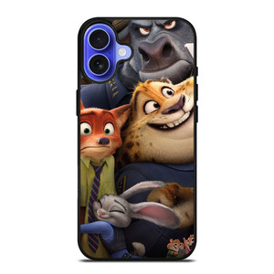 DISNEY ZOOTOPIA CARTOON ALL CHARACTERS iPhone 16 Case Cover DISNEY ZOOTOPIA CARTOON ALL CHARACTERS iPhone 16 Case Cover