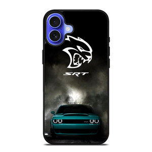 DODGE CHALLENGER SRT CAR EMBLEM iPhone 16 Case Cover DODGE CHALLENGER SRT CAR EMBLEM iPhone 16 Case Cover