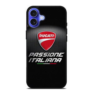 DUCATI PASIONE ITALIANA EMBLEM iPhone 16 Case Cover DUCATI PASIONE ITALIANA EMBLEM iPhone 16 Case Cover