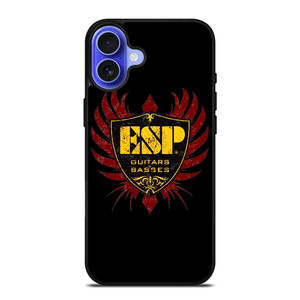 ESP GUITARS AND BASSES BADGE iPhone 16 Case Cover