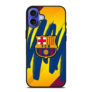 FC BARCELONA BRUSHED LOGO iPhone 16 Case Cover FC BARCELONA BRUSHED LOGO iPhone 16 Case Cover