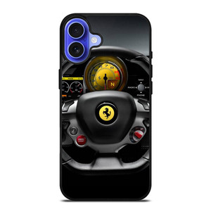 FERRARI BELLISSIMA STEERING WHEEL iPhone 16 Case Cover FERRARI BELLISSIMA STEERING WHEEL iPhone 16 Case Cover
