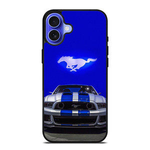 FORD MUSTANG BLUE LOGO iPhone 16 Case Cover