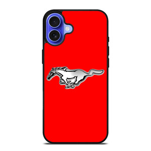 FORD MUSTANG RED EMBLEM iPhone 16 Case Cover