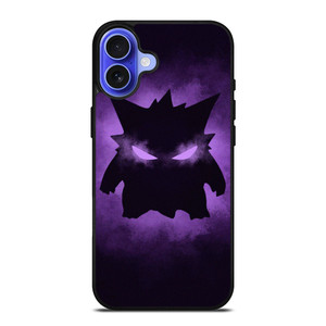 GENGAR SILHOUETTE POKEMON ANIME iPhone 16 Case Cover GENGAR SILHOUETTE POKEMON ANIME iPhone 16 Case Cover