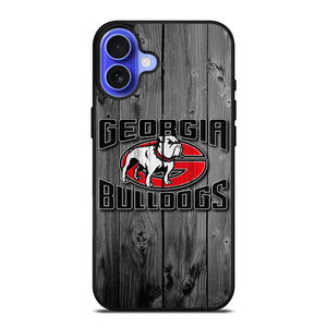GEORGIA BULLDOGS WOOD LOGO iPhone 16 Case Cover GEORGIA BULLDOGS WOOD LOGO iPhone 16 Case Cover
