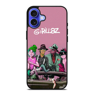 GORILLAZ BAND PINK iPhone 16 Case Cover GORILLAZ BAND PINK iPhone 16 Case Cover