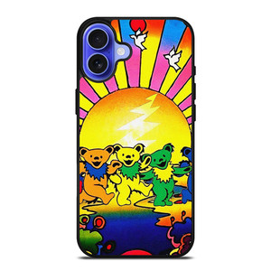 GRATEFUL DEAD DANCING BEARS ART iPhone 16 Case Cover