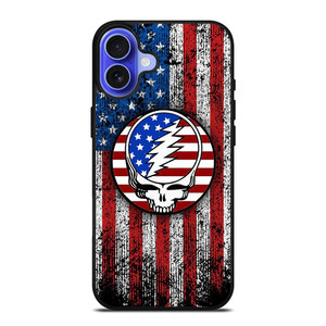GRATEFUL DEAD USA FLAG iPhone 16 Case Cover GRATEFUL DEAD USA FLAG iPhone 16 Case Cover