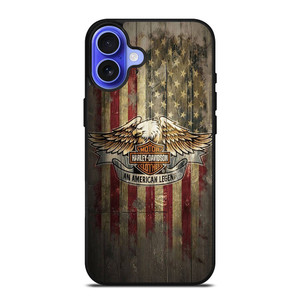 HARLEY DAVIDSON MOTORCYCLES USA WOOD LOGO iPhone 16 Case Cover HARLEY DAVIDSON MOTORCYCLES USA WOOD LOGO iPhone 16 Case Cover