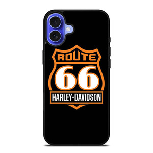HARLEY DAVIDSON ROUTE 66 SIGN iPhone 16 Case Cover HARLEY DAVIDSON ROUTE 66 SIGN iPhone 16 Case Cover