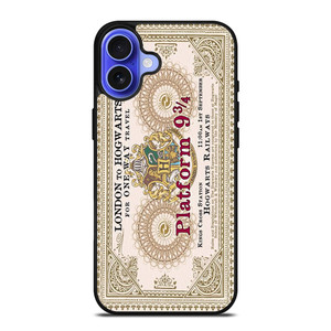 HARRY POTTER TICKETS PLATFORM NINE AND THREE QUARTERS iPhone 16 Case Cover