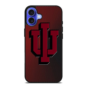 INDIANA HOOSIERS CARBON LOGO iPhone 16 Case Cover