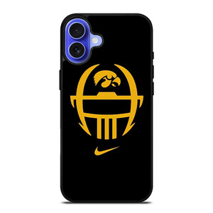 IOWA HAWKEYES FOOTBALL SYMBOL NIKE iPhone 16 Case Cover