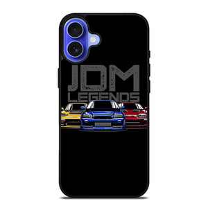JDM JAPANESE DOMESTIC MARKET CARS VEHICLES iPhone 16 Case Cover JDM JAPANESE DOMESTIC MARKET CARS VEHICLES iPhone 16 Case Cover