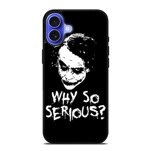 JOKER WHY SO SERIOUS ILLUSTRATION ART iPhone 16 Case Cover