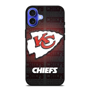 KANSAS CITY CHIEFS METAL iPhone 16 Case Cover