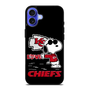 KANSAS CITY CHIEFS NFL SNOOPY iPhone 16 Case Cover KANSAS CITY CHIEFS NFL SNOOPY iPhone 16 Case Cover