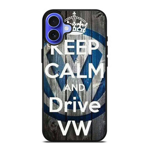 KEEP CALM AND DRIVE VOLKWAGEN VW iPhone 16 Case Cover KEEP CALM AND DRIVE VOLKWAGEN VW iPhone 16 Case Cover