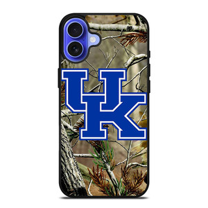 KENTUCKY WILDCATS UNIVERSITY CAMO LOGO iPhone 16 Case Cover