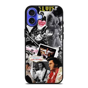 KING OF ROCK ELVIS PRESLEY COLLAGE iPhone 16 Case Cover KING OF ROCK ELVIS PRESLEY COLLAGE iPhone 16 Case Cover