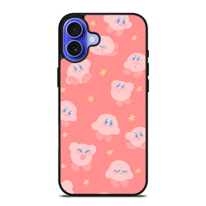 KIRBY GAMES PATTERN iPhone 16 Case Cover