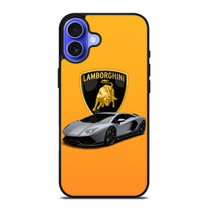 LAMBORGHINI ORANGE EMBLEM iPhone 16 Case Cover