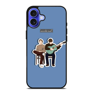 LIAM AND NOEL GALAGHER OASIS WONDERWALL iPhone 16 Case Cover LIAM AND NOEL GALAGHER OASIS WONDERWALL iPhone 16 Case Cover