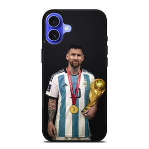 LIONEL MESSI WORLD CUP CHAMPIONS iPhone 16 Case Cover LIONEL MESSI WORLD CUP CHAMPIONS iPhone 16 Case Cover