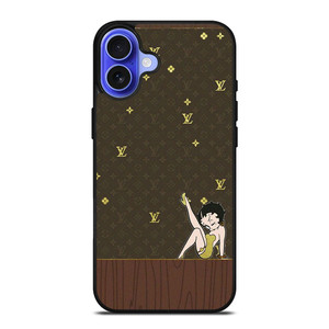 LOUIS VUITTON BETTY BOOP CARTOON iPhone 16 Case Cover LOUIS VUITTON BETTY BOOP CARTOON iPhone 16 Case Cover