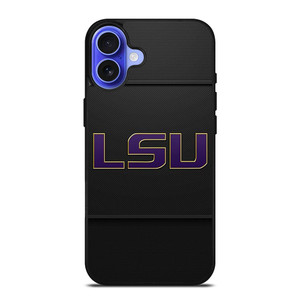 LSU TIGERS FOOTBALL CARBON LOGO iPhone 16 Case Cover LSU TIGERS FOOTBALL CARBON LOGO iPhone 16 Case Cover