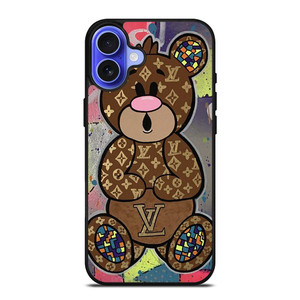LV LOUIS VUITTON TEDDY BEAR iPhone 16 Case Cover LV LOUIS VUITTON TEDDY BEAR iPhone 16 Case Cover