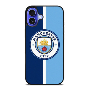 MANCHESTER CITY BLUE iPhone 16 Case Cover MANCHESTER CITY BLUE iPhone 16 Case Cover