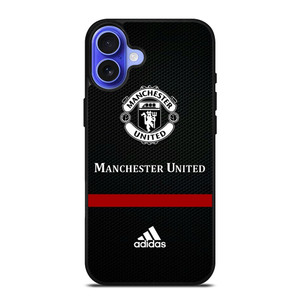 MANCHESTER UNITED ADIDAS CARBON iPhone 16 Case Cover