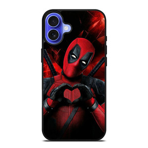 MARVEL DEADPOOL LOVE SIGN iPhone 16 Case Cover