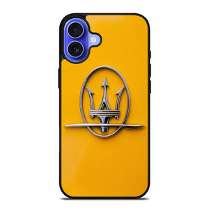 MASERATI YELLOW EMBLEM iPhone 16 Case Cover