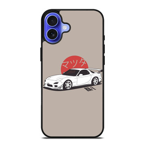 MAZDA RX7 MINIMALIST iPhone 16 Case Cover MAZDA RX7 MINIMALIST iPhone 16 Case Cover