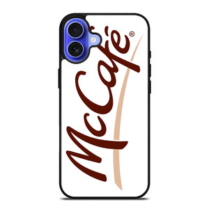 MCDONALD MCCAFE LOGO WHITE iPhone 16 Case Cover