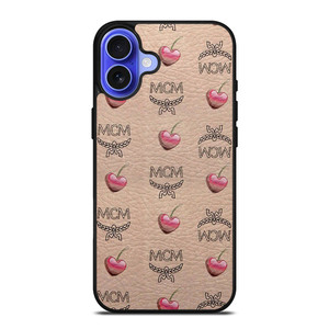 MCM WORLD WIDE APPLE LOVE LEATHER iPhone 16 Case Cover