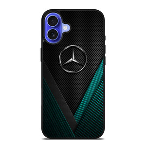 MERCEDES BENZ CARBON EMBLEM iPhone 16 Case Cover MERCEDES BENZ CARBON EMBLEM iPhone 16 Case Cover