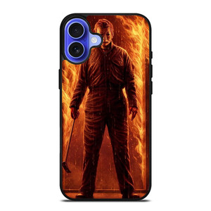 MICHAEL MYERS HALLOWEEN IN FIRE iPhone 16 Case Cover MICHAEL MYERS HALLOWEEN IN FIRE iPhone 16 Case Cover