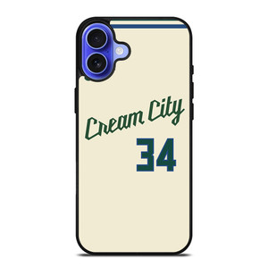 MILAUKEE BUCKS CREAM CITY NBA KIT iPhone 16 Case Cover MILAUKEE BUCKS CREAM CITY NBA KIT iPhone 16 Case Cover